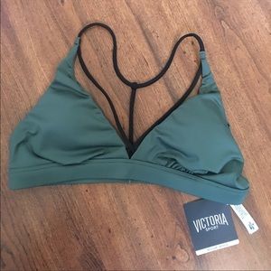 VS forest green sports bra